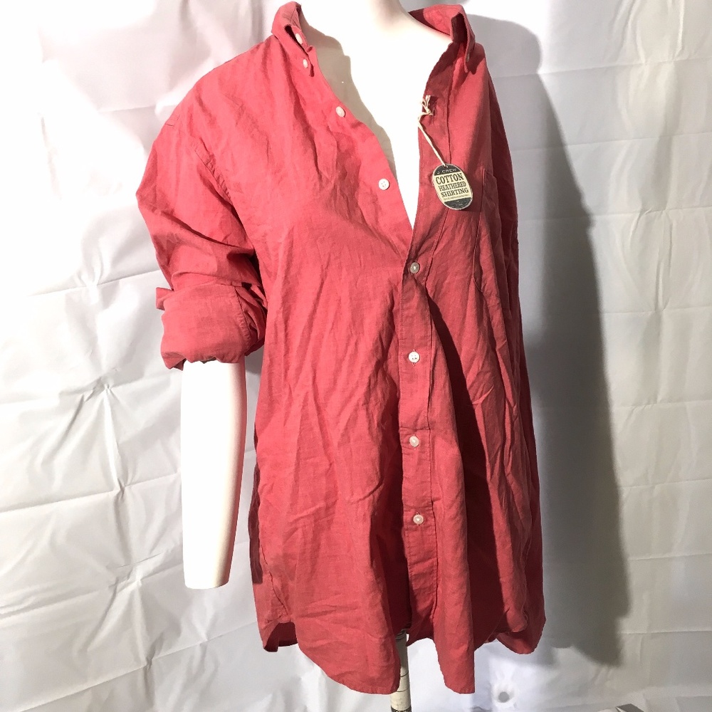 J Crew Mens Large Button Down LS Shirt NWT